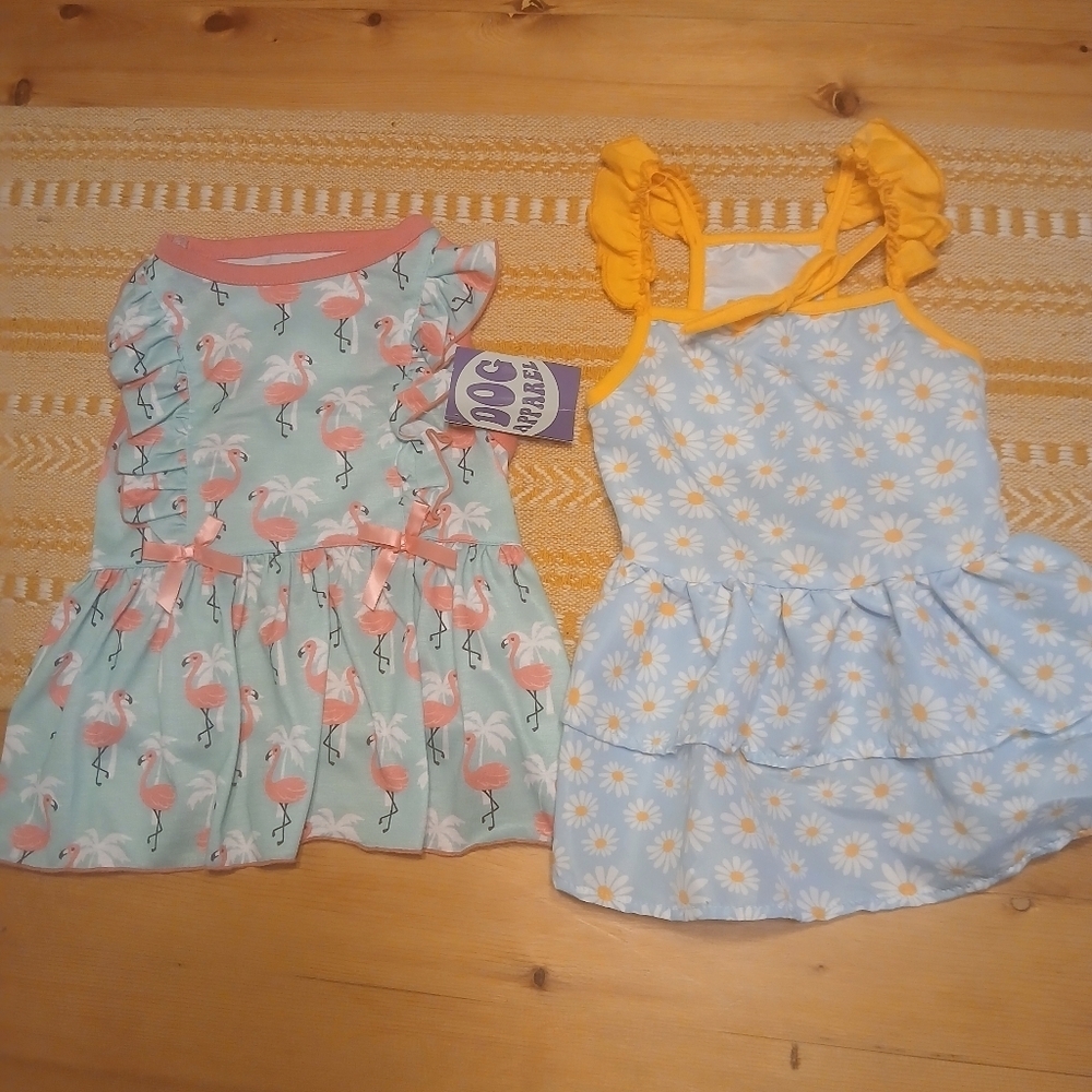 Floral and Flamingo Baby Dresses